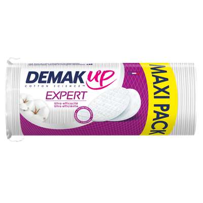 Disques ovales de coton à démaquiller Expert, Demak'up (x 68)