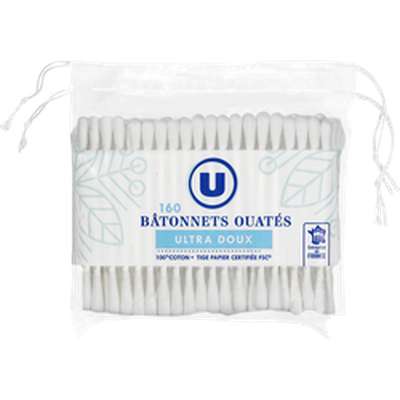 Bâtonnets ouatés stick papier, U (x 160)