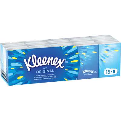 Mouchoirs mini Original, Kleenex (x 15 étuis)