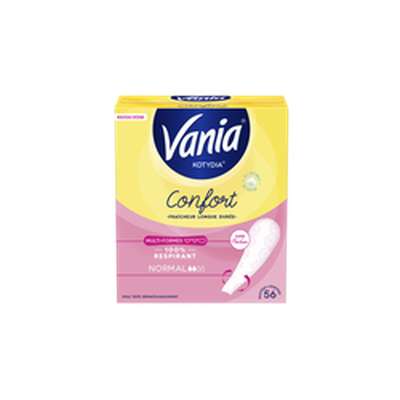 Protège-slips confort multiformes non parfumés, Vania (x 56)