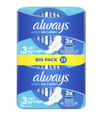 Serviette ultra nuit, Always (x 22)