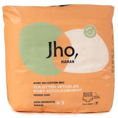 Culotte jetable post-accouchement, JHO (x 7)