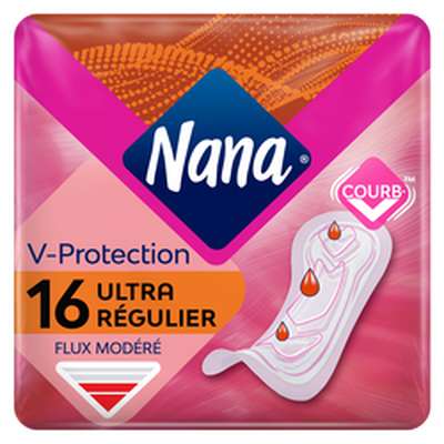 Serviettes Ultra Régulier, Nana (x 16)