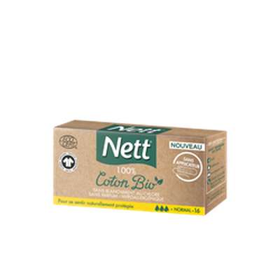 Tampons normal coton BIO, Nett (x 16)