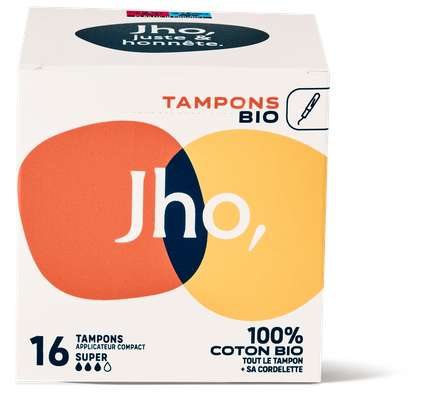 Tampons avec applicateur compact - Super, JHO (x 16)