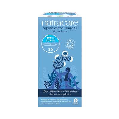 Tampon super avec applicateur BIO, Natracare (x 16)