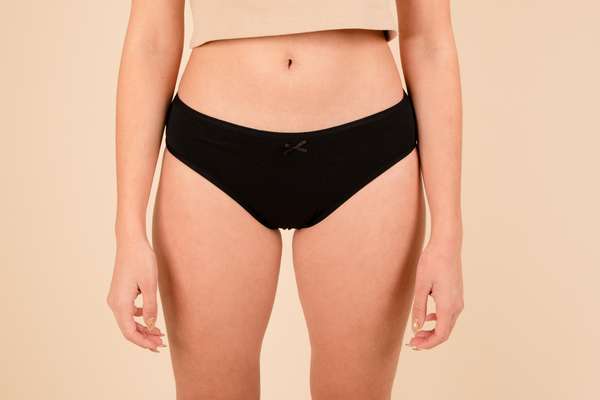 Culotte menstruelle flux abondant en coton bio T38 - noire, JHO (x 1)
