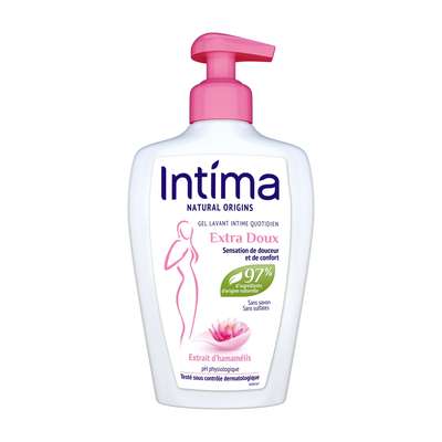 Gel de toilette intime extra doux à l'extrait d'hamamelis, Intima (200 ml)