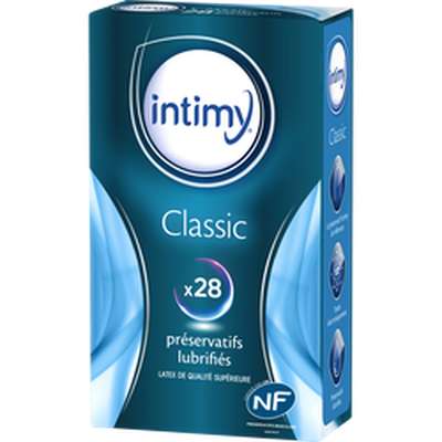 Préservatifs classic lubrifiés, Intimy (x 28)