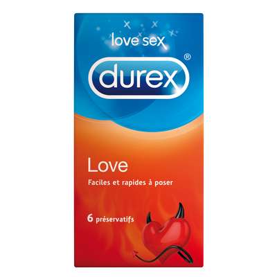 Préservatifs Love, Durex (x 6)