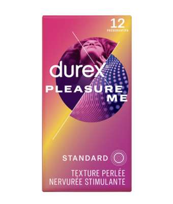 Préservatifs Pleasure me Perlés & Nervurés, Durex (x 12)