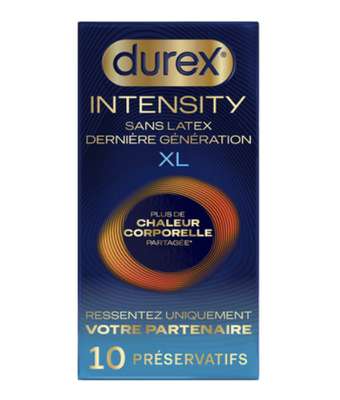 Préservatifs Intensity XL, Durex (x 10)