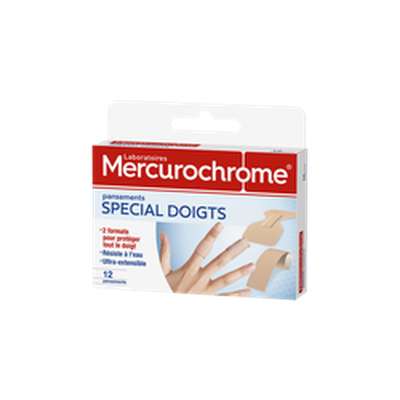 Pansement Doigt Mercurochrome x 12