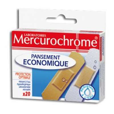 Pansement économique, Mercurochrome (x 20)