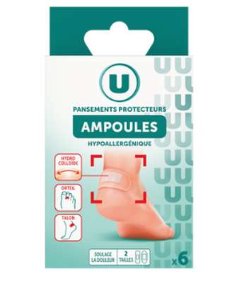 Pansements protecteurs spécial anti-ampoules, U x 6