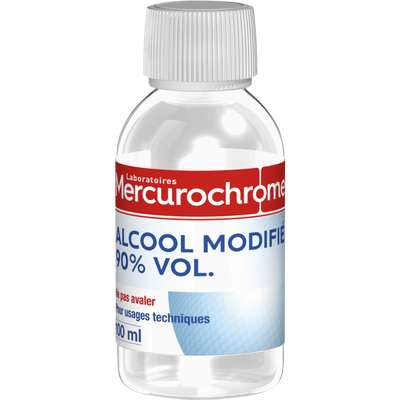 Alcool modifié à 90°, Mercurochrome (100 ml)