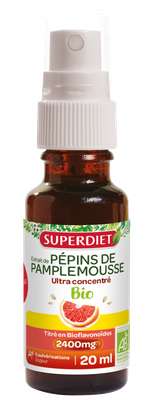 Extrait de pépins de Pamplemousse Bio, Superdiet (20 ml)
