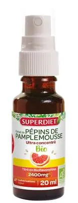 Extrait de pépins de Pamplemousse Bio, Superdiet (20 ml)