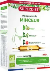 Protocole minceur BIO, Superdiet (30 ampoules de 10ml)