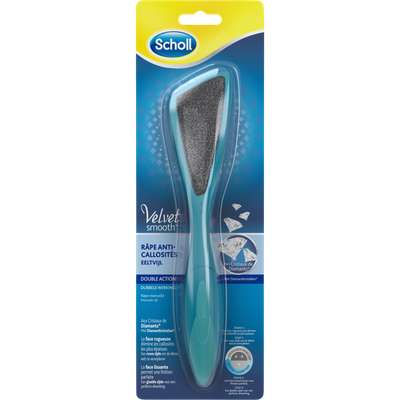 Râpe à pieds double action cristaux de diamants, Scholl