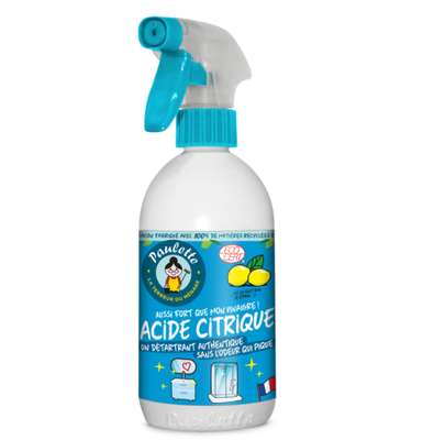 Acide citrique en spray senteur citron, Paulette (500 ml)