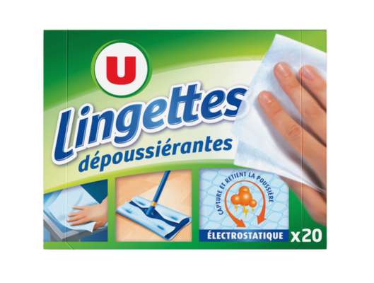 Lingettes dépoussiérantes, U (x 20, 110g)