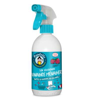 Vinaigre ménager anti-calcaire parfum framboise, Paulette (500 ml)