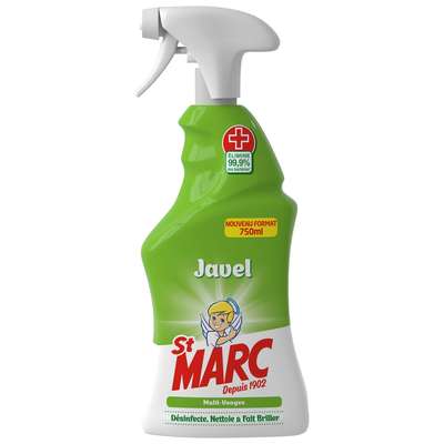 Nettoyant ménager désinfectant avec javel cuisine et salle de bain, St Marc (500 ml)