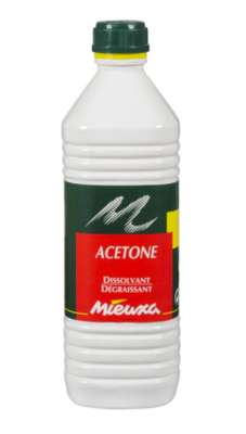 Acétone dissolvant dégraissant, Mieuxa (1 L)
