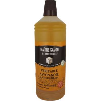 Savon noir de Marseille liquide parfum amande, Maitre savon de Marseille (1 L)
