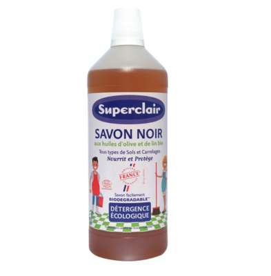 Savon noir à l'huile d'olive et de lin, Superclair (1 l)