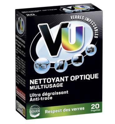 Nettoyant pour lunettes,  Vu (20 étuis)