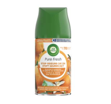 Recharge désodorisant Pure Fresh Agrumes, Air Wick  (250 ml)