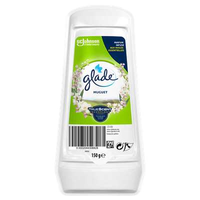Désodorisant en gel longue durée fraicheur muguet, Glade (150 g)