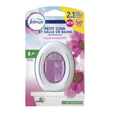 Désodorisant petit coin/salle de bain Fleur Naissante, Febreze (10 g)
