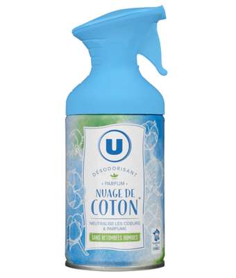 Désodorisant parfum nuage de coton, U (250 ml)