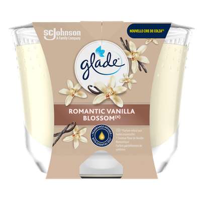 Bougie longue durée vanille - XL, Glade (204 g)