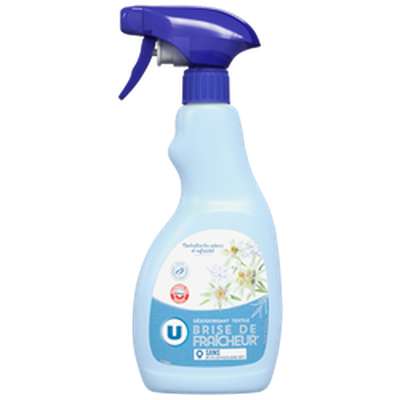 Désodorisant textile parfum brise de fraîcheur spray, U (500 ml)