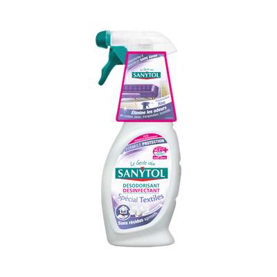 Désodorisant désinfectant pour textiles, Sanytol (500 ml)