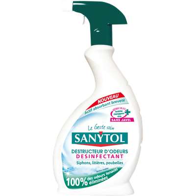 Déstructeur d'odeurs désinfectant, Sanytol (500 ml)