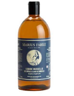 Liquide vaisselle aux copeaux de Savon de Marseille, Marius Fabre (1 L)