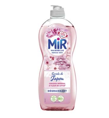 Liquide vaisselle dégraissant fleur de lotus, Mir (675 ml)