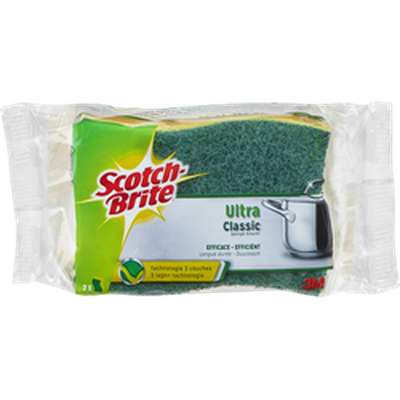 Éponges vertes Ultra Classic, Scotch Brite (x 2)