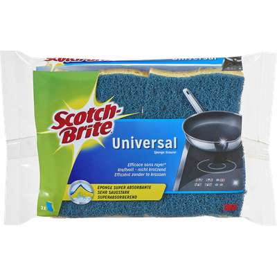Éponge grattante action bleue, Scotch Brite (x 2)