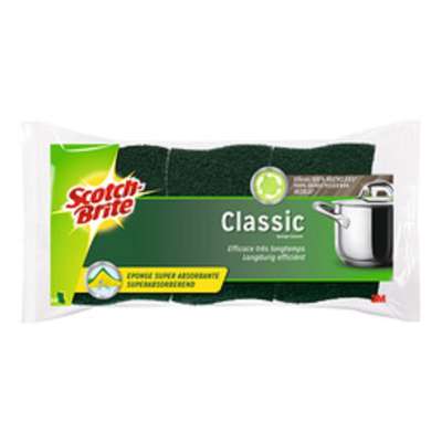 Éponges grattantes 100% recyclées, Scotch Brite (x 3)