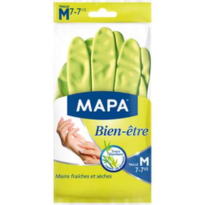 Gants ménagers Bien-Être en latex naturel, Mapa (taille M)