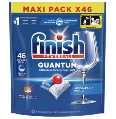 Tablettes lave vaisselle Quantum, Finish (x 46)