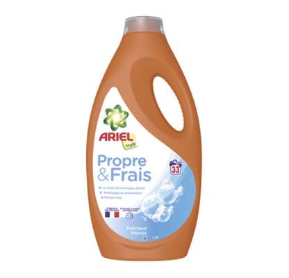 Lessive liquide fraîcheur intense, Ariel (1.35 L= 30 doses)
