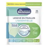 Lessive en feuilles essentielle, Dr Beckmann (x 25 lavages)