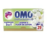 Lessive capsules 3en1 jasmin & fleur de coton, Omo (x 29 doses, 509 g)